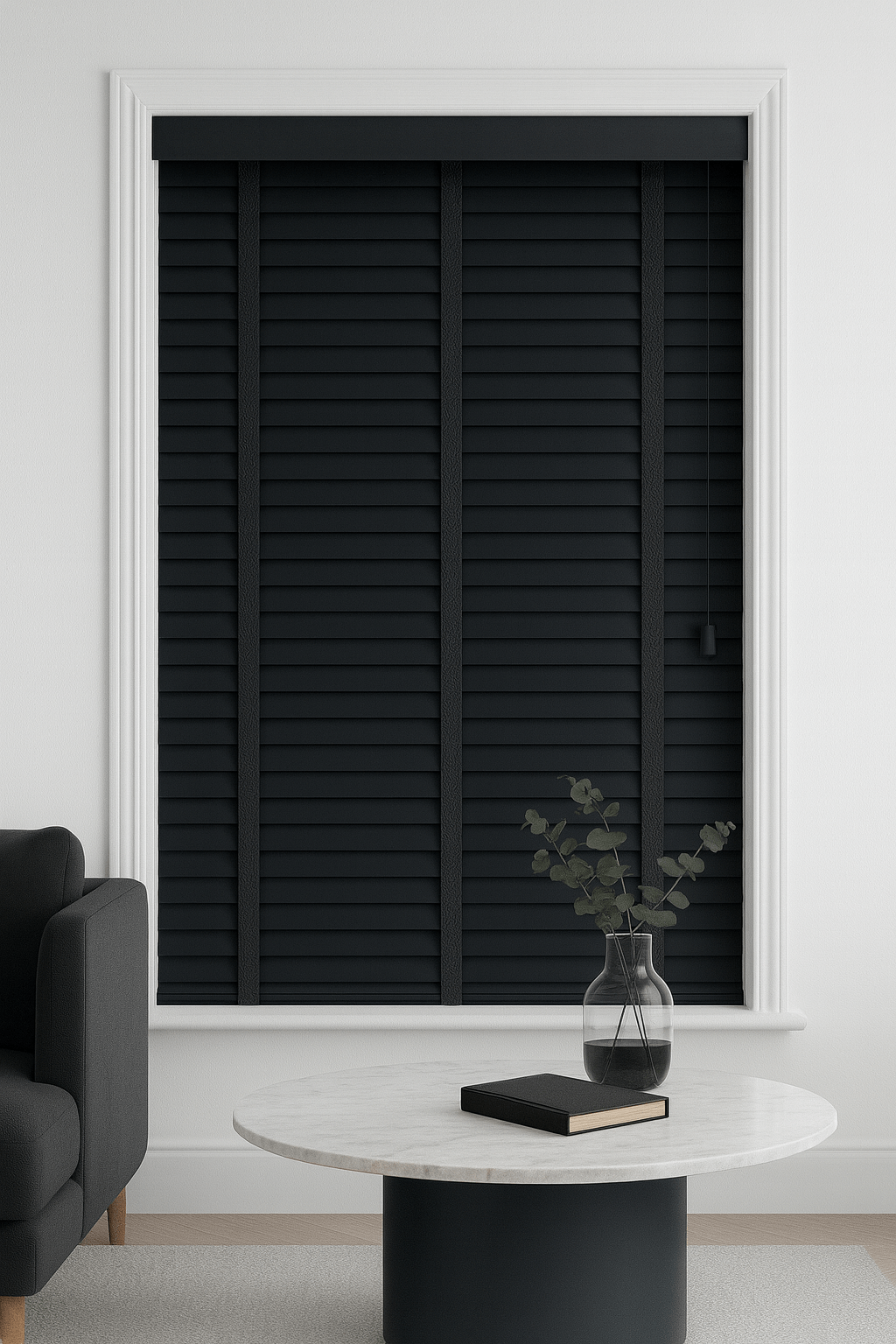 Ahşap Jaluzi Perde Antrasit